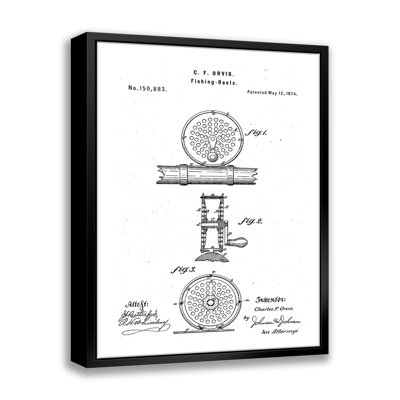 Fly Flying Reel - Photographie sur toile à cadre flottant