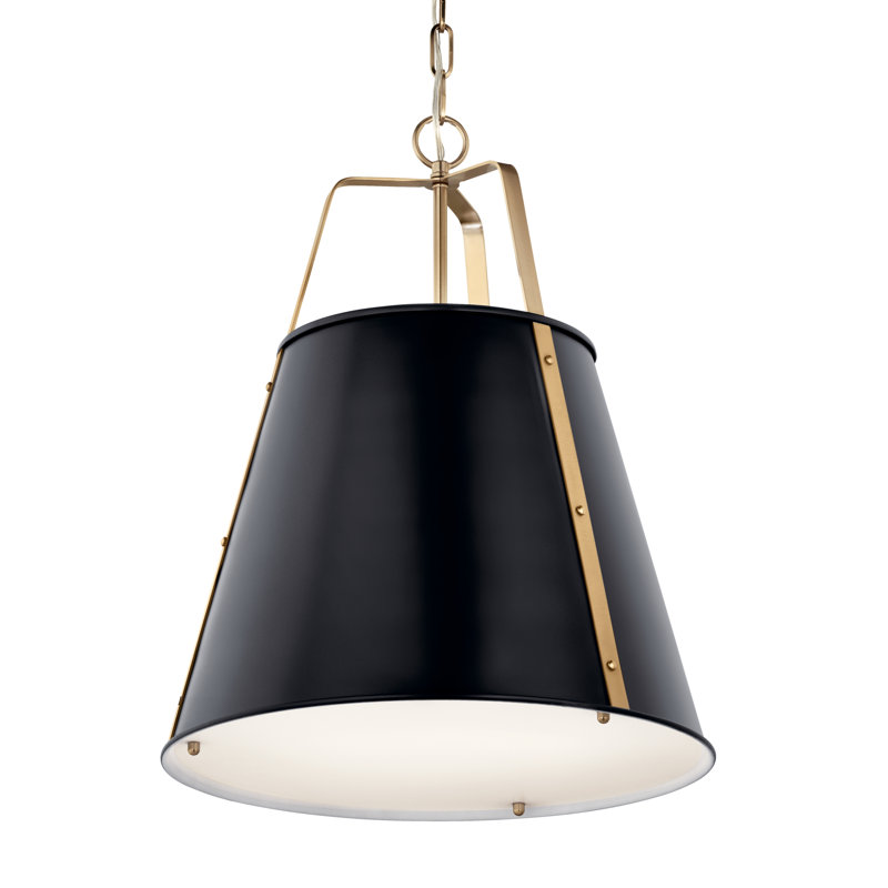 Liebenthal 1 - Light Bell Pendant, Black, Black, 98.5" H x 18" W x 5.25" D