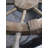 Helm on Fishing Net Closeup | Marine Object Framed Canvas