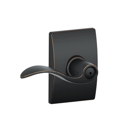 Accent Lever with Century Trim Bed and Bath Lock