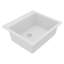 Évier de cuisine encastré à simple cuve en quartz 25 po x 22 po Karran-61825452