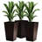 Outsunny Set Of 3 Tall Planters With Drainage Hole-1109833617
