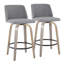 Tabouret de comptoir pivotant de 25,5 po Toriano-94192302-94192301