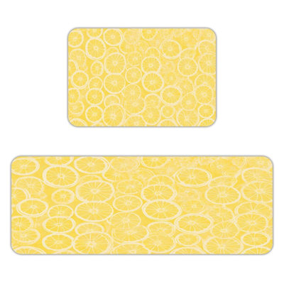 Lemon Slices, Kitchen Mats Set of 2