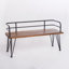 Banc en bois industriel et métal Zion