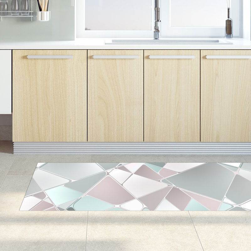Gerjet Geometric Area Rug, Rectangle 52 x 280cm