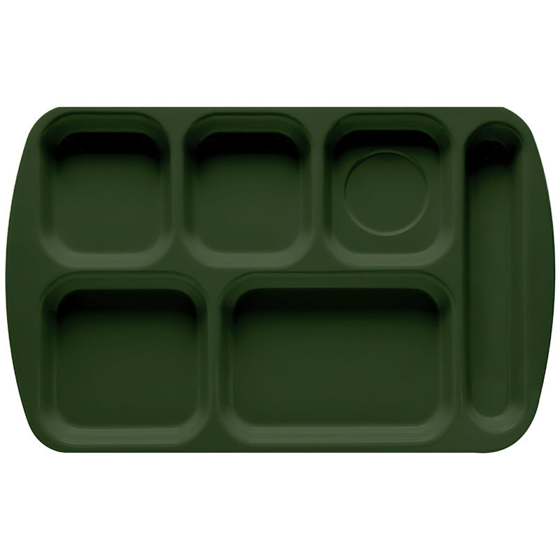 G.E.T. Plastic Divided Serving Dish, Forrest Green