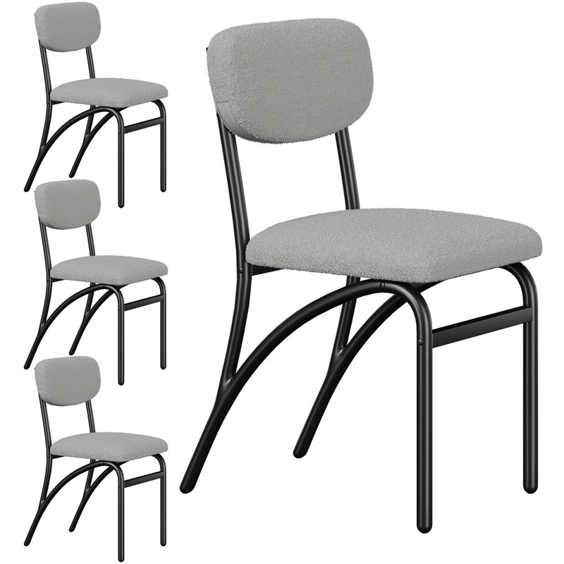 Dining Chair, Grey, 4PCs