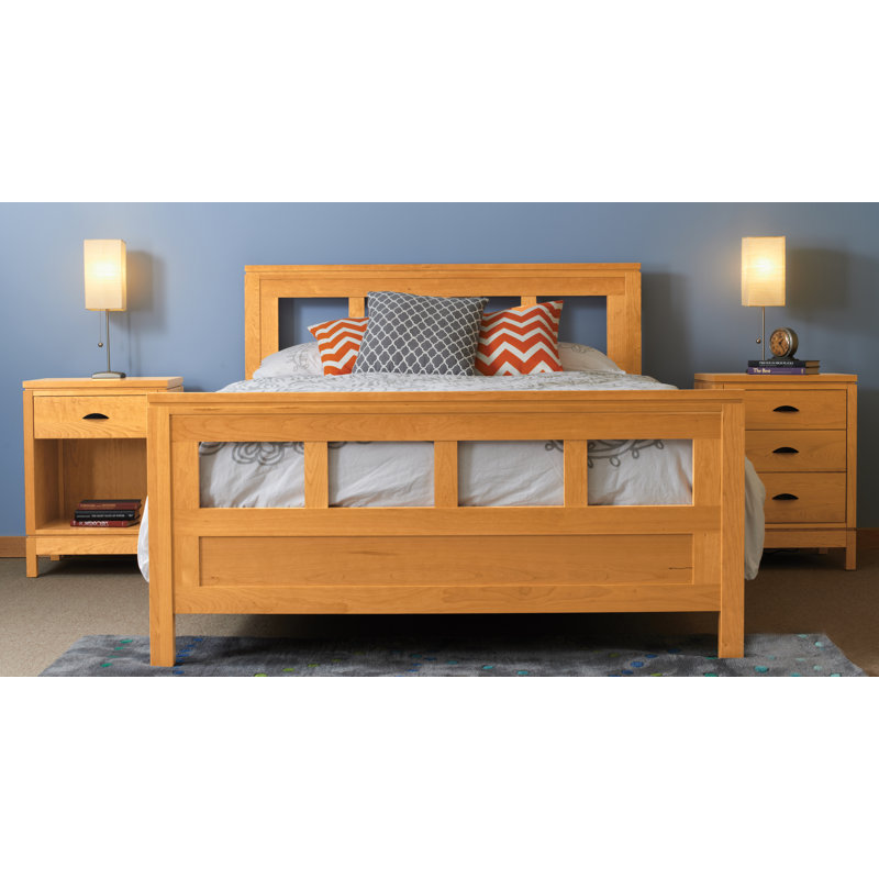 Franklin Solid Wood Slat Bed, Full