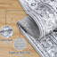 Rectangle Floral Washable Area Rug-1386205681-1386205683