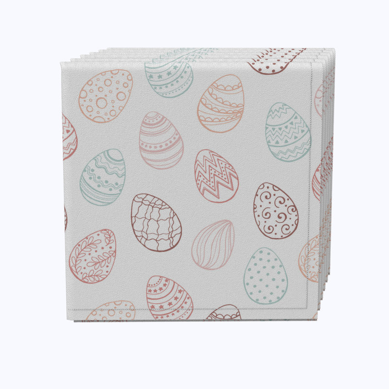 Dalena 100% Cotton Geometric Square Napkin