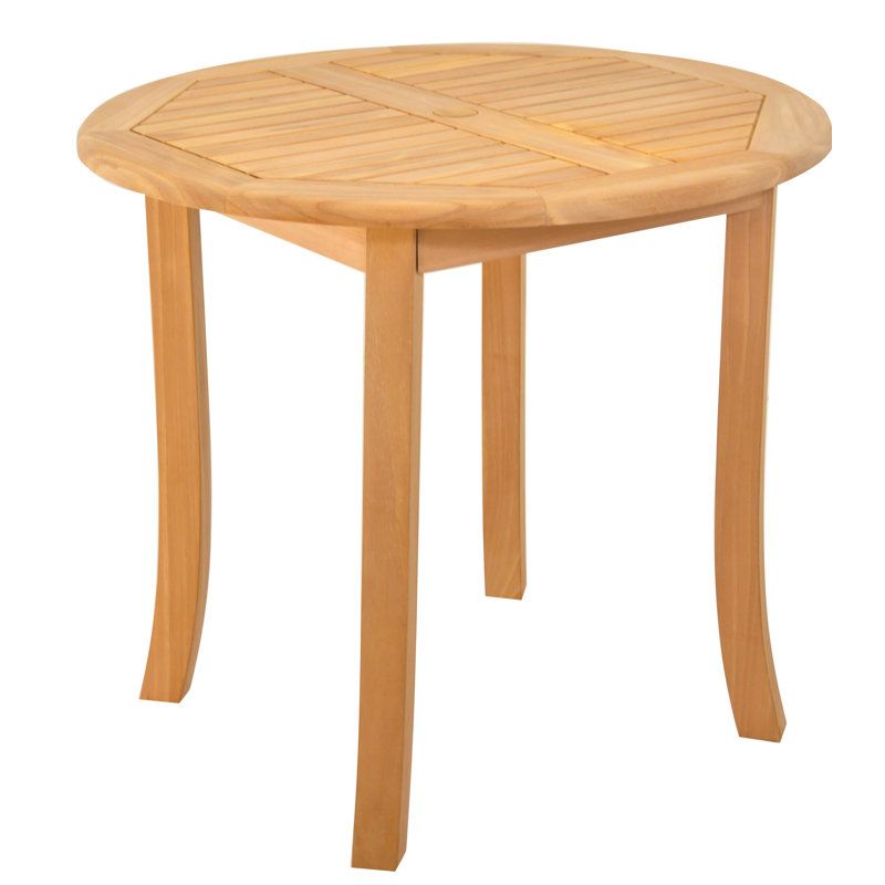 Onique Outdoor 4 - Piece Teak Dining Set, 31" H x 36" L x 36" W, 2