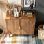Buffet en noyer avec rainures