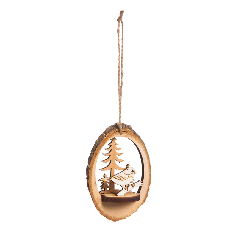 Figurine décorative suspendue en bois