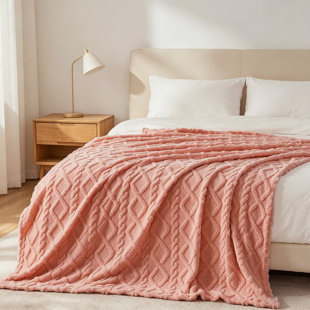 Lightweight and Soft All-Season Throw Blanket, for Chair, Sofa, and Bed