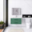 35,8 po Meuble-lavabo mural simple à simple cuve avec plateau en céramique blanche non assemblé