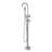 Freestanding Tub Faucet With Handheld Shower, Floor Mount Bathtub Filler In 304 Stainless Steel With 360° Swivel Spout, CUPC Ceramic Valve-125121420