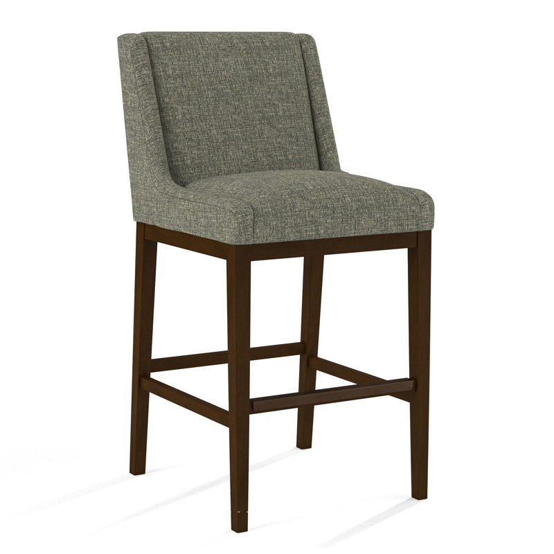 Upholstered Stool, 61606-88, Pecan
