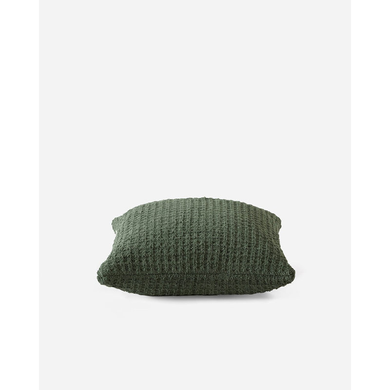 Snug Square Pillow Cover & Insert, Moss
