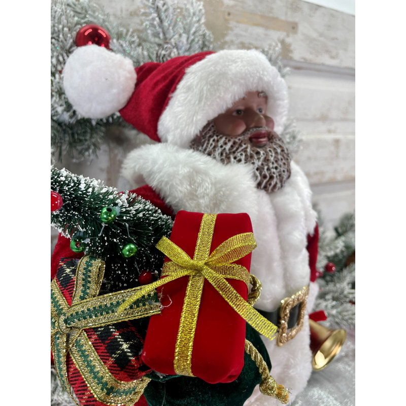 Père Noël en fourrure noire
