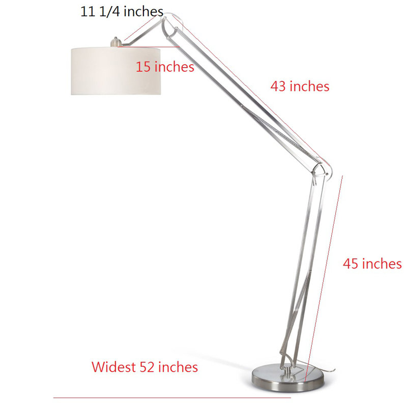 Lampe de travail sur pied 86" architect
