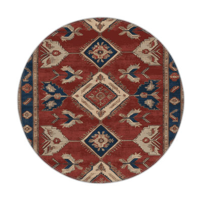 Tapis d'intérieur et d'extérieur brun Persian