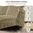 Sectional 2 Seater Sofa Couch With Convertible Ottoman Corduroy Fabric-237770708