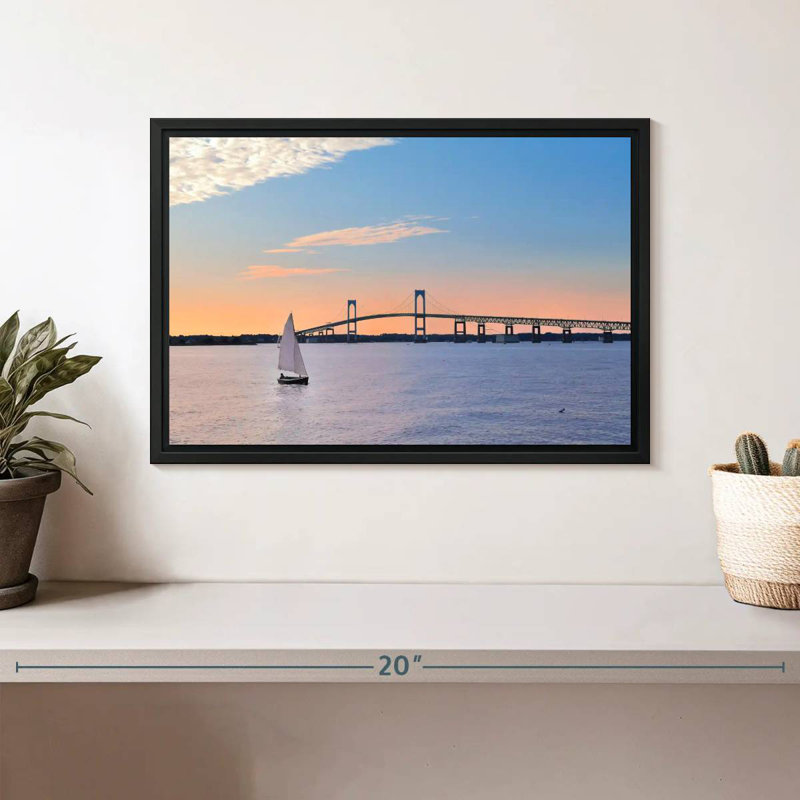 Pont de Newport, Cadre flottant noir, 13 po x 9 po