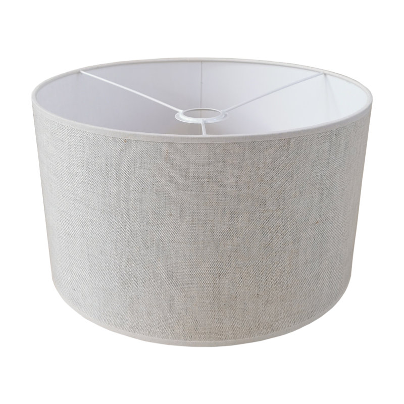 Araminta 1 - Light Drum Pendant, 30cm H x 50cm W x 50cm D, Grey