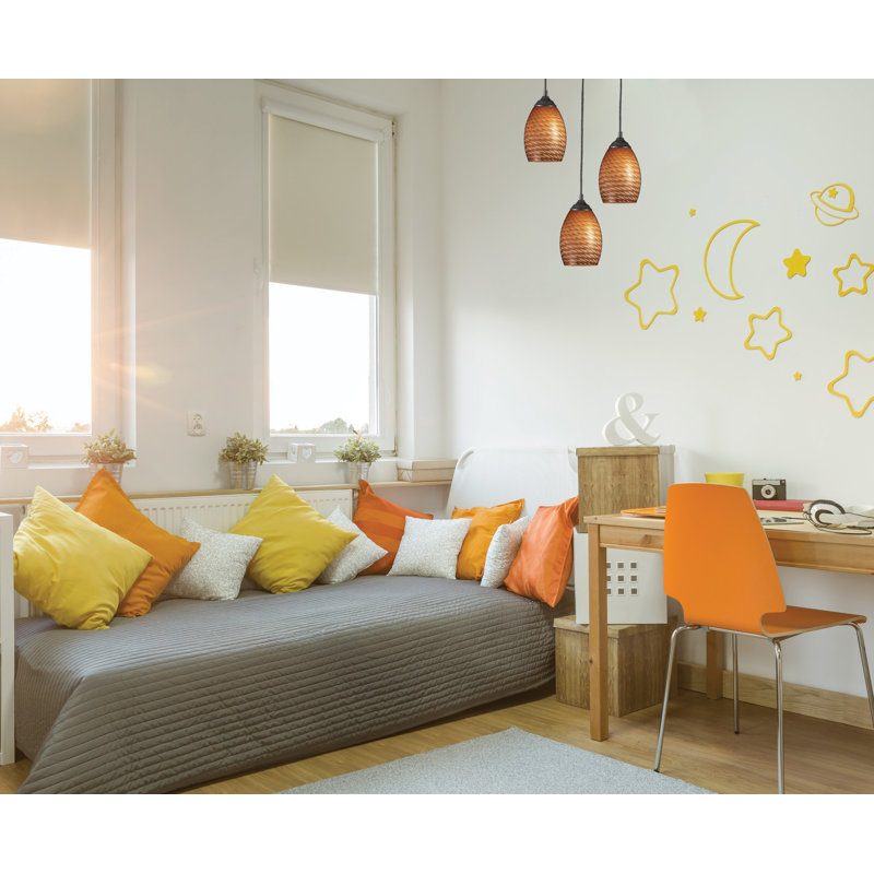 Crouse 1 - Light Single Pendant, Sand Black, White