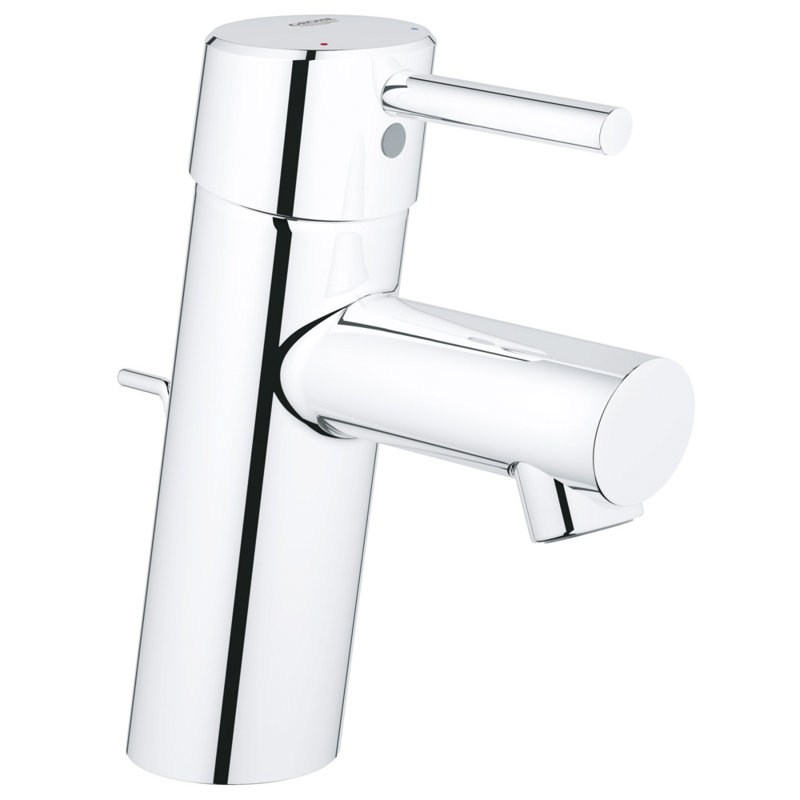 Concetto™ Single Hole Bathroom Faucet, Chrome, Drain Assembly Included: No