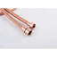 Bidet de toilette à main - or rose, fabrication en métal, 2 modes d'eau, rouille, étapes d'installation faciles en or pour le métal, jet double, propulseur d'hygiène, antirouille et à la corrosion, installation simple