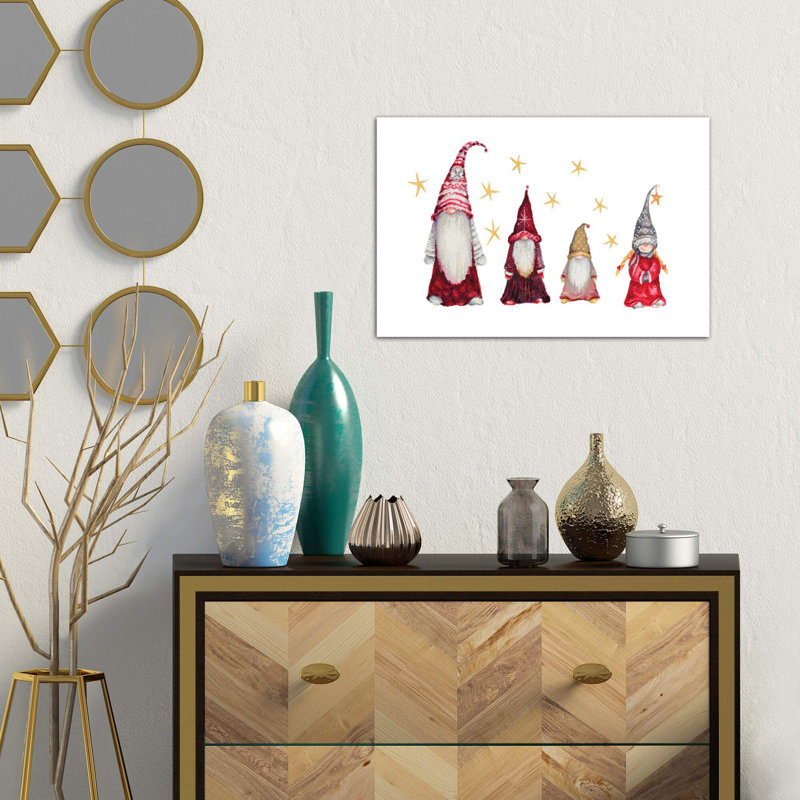 Gnome Family by Janice Gaynor - Wrapped Canvas Print, 66.04 cm H x 45.72 cm W x 1.91 cm D