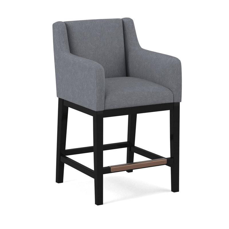 Upholstered Stool, 61626-87, Black