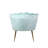 Conejara Velvet Barrel Accent Chair Upholstered Vanity Chair Side Chair with Pillow and Metal Legs-61855090