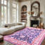 Tapis à motif floral lavable Fillender-103251107
