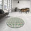 Tapis décoratif à motif floral vert Pisani-544357703