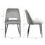 Chaise d'appoint rembourrée en velours Fatou-528380851