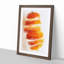 Floating Sliced Orange in Abstract - Picture Frame Painting Print-55576420-55576418