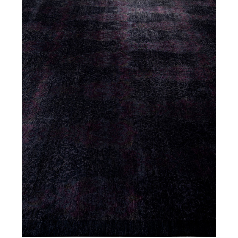 Overdyed One-of-a-Kind 9' 10" X 13' 10" Hand Knotted Area Rug