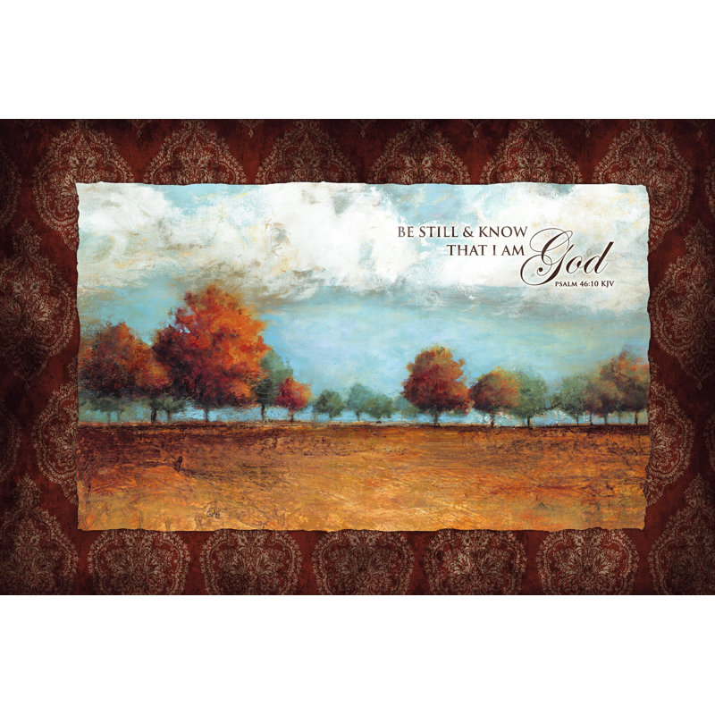 Meadow With Trees 2 - Wrapped Canvas Painting, 30cm H x 46cm W x 3.8cm D
