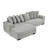 Corduroy Tufted Upholstered Sleeper Sectional Sofa, L-Shaped Modular Convertible Sofa,Can Freely Change The Position of The Footrests-378742989