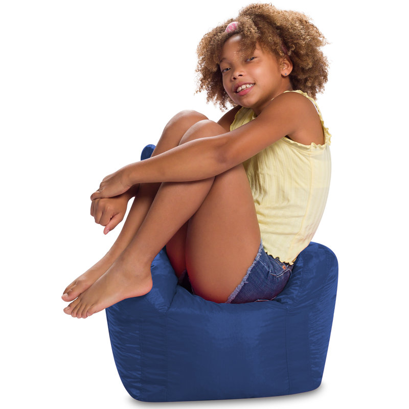 Bean Bag Chair Structured Seat for Toddlers and Kids, Comfy Chair for Gaming, Reading, and Watching TV for Children, Pasadena Chair, Multiple Colors and Fabrics
