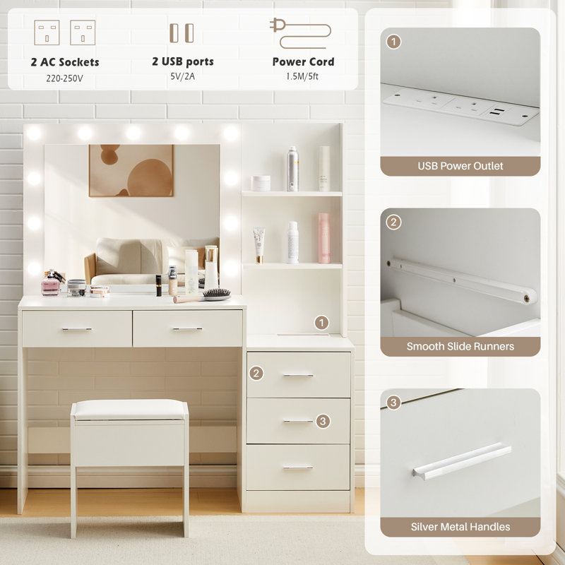 Dressing Table with Mirror