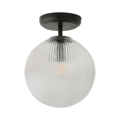 Springlake Glass Semi Flush Mount