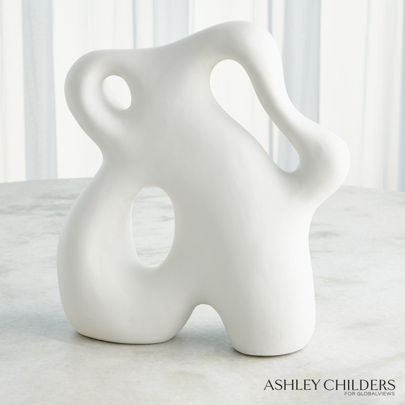 Ronan Sculpture-Matte White-Lg