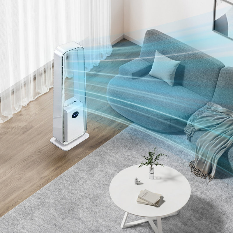Ventilateur multifonctionnel sans lame 35 "avec télécommande