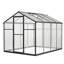 Serre en aluminium d'extérieur - Installation rapide et protection en polycarbonate pour une ventilation sûre des jardins