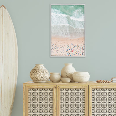 Aerial Beachgoers View Giclee Art by Sisi and Seb