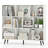 10 Cube Bookcase 3-Tier Modern Storage Organizer with 5 Metal Legs Bookshelves-1855176927